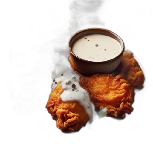 food, crown, photorealistic, golden-brown transparent PNG cut-out