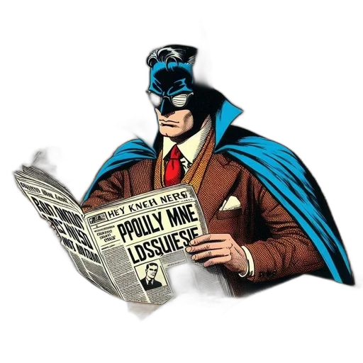 mask, comic book art, man, blue transparent PNG cut-out