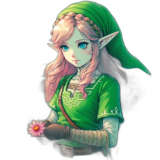 staff, flower, face, mask transparent PNG cut-out
