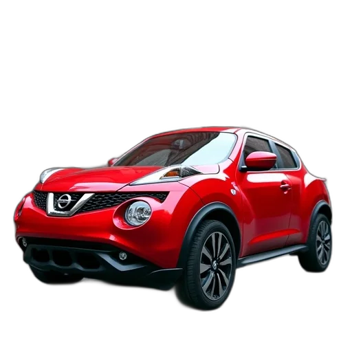 car, 3d render, photorealistic, red transparent PNG cut-out