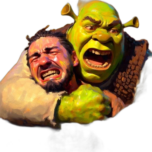 face, mask, creature, concept art transparent PNG cut-out