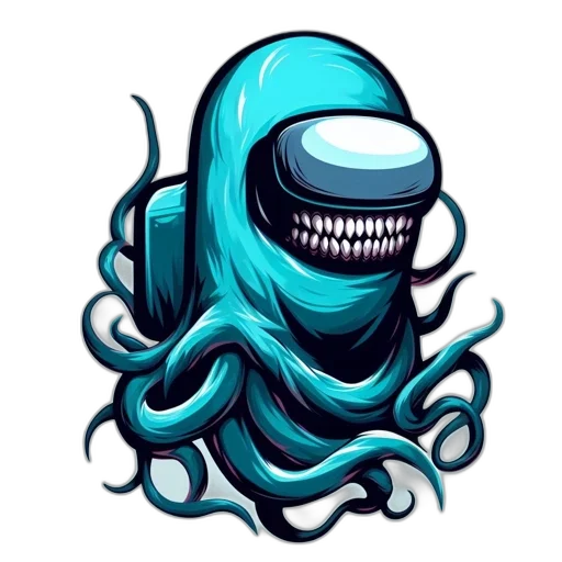 creature, mask, hair, face transparent PNG cut-out