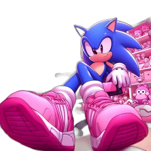 shoes, concept art, vaporwave, 3d render transparent PNG cut-out