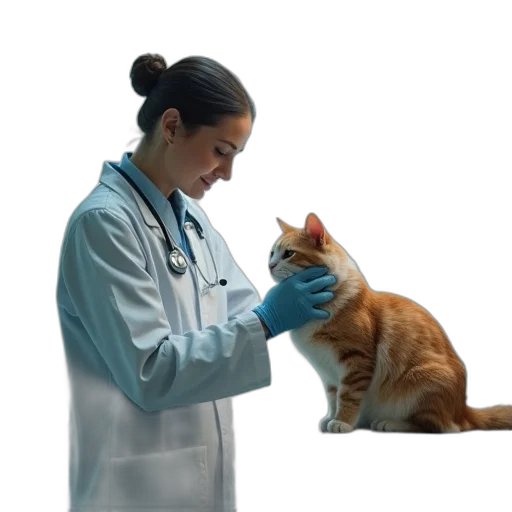 staff, animal, doctor, checks transparent PNG cut-out