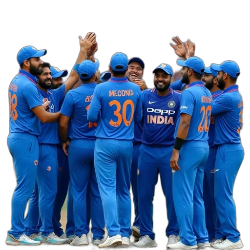 india, cricket, team, celebrate transparent PNG cut-out
