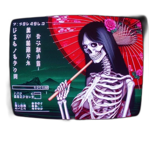 food, vaporwave, cyberpunk, photorealistic transparent PNG cut-out