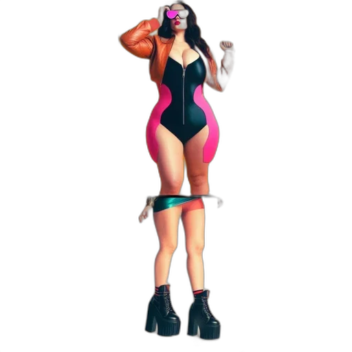 dress, 3d render, concept art, cartoon transparent PNG cut-out
