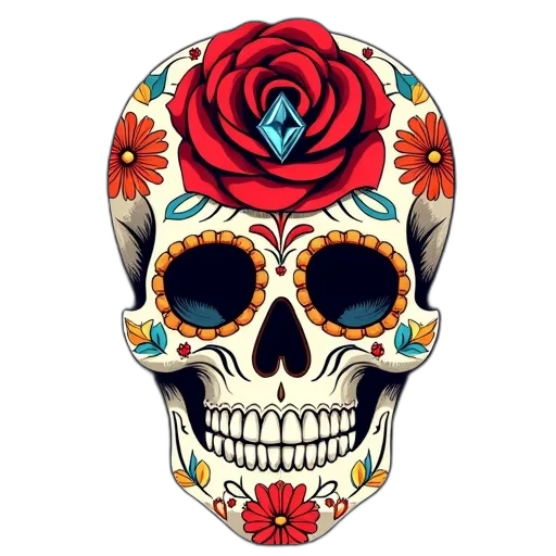 mask, flower, face, jewelry transparent PNG cut-out