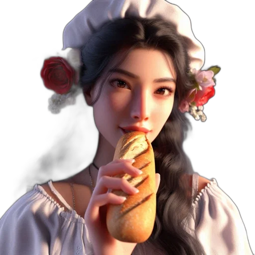 food, staff, face, weapon transparent PNG cut-out