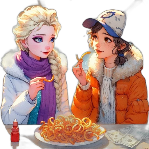 food, concept art, pixel art, comic book art transparent PNG cut-out