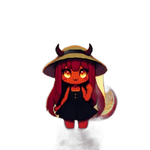 hat, staff, creature, dragon transparent PNG cut-out