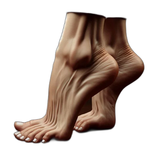 shoes, hair, creature, face transparent PNG cut-out