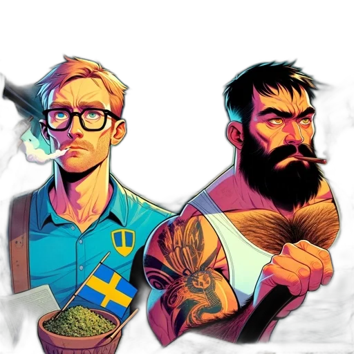 comic book art, concept art, cartoon, pixel art transparent PNG cut-out