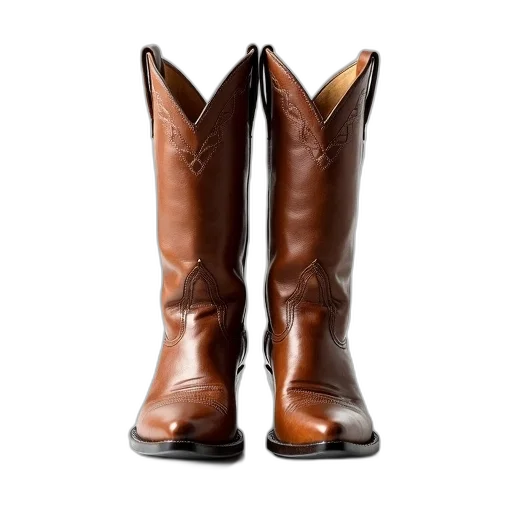 shoes, pair, brown, leather transparent PNG cut-out