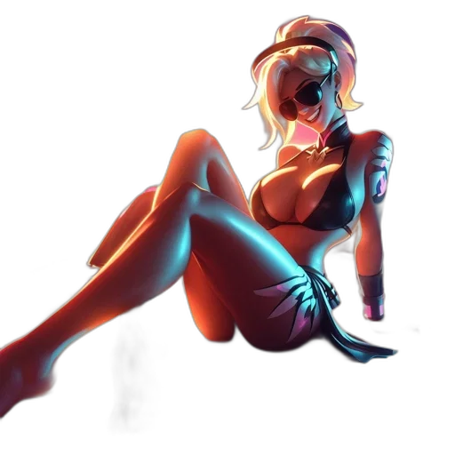 concept art, cyberpunk, comic book art, fantasy art transparent PNG cut-out