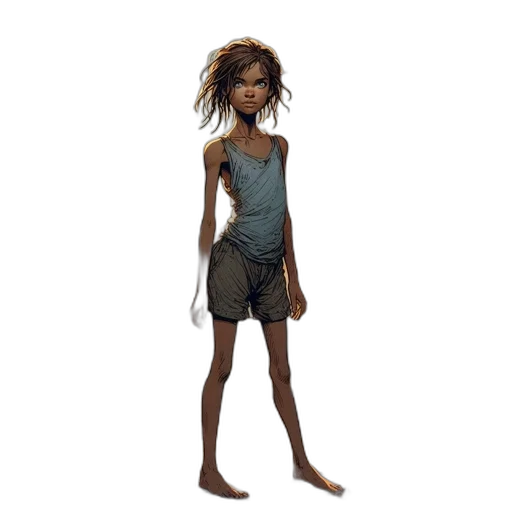 dress, creature, concept art, 3d render transparent PNG cut-out