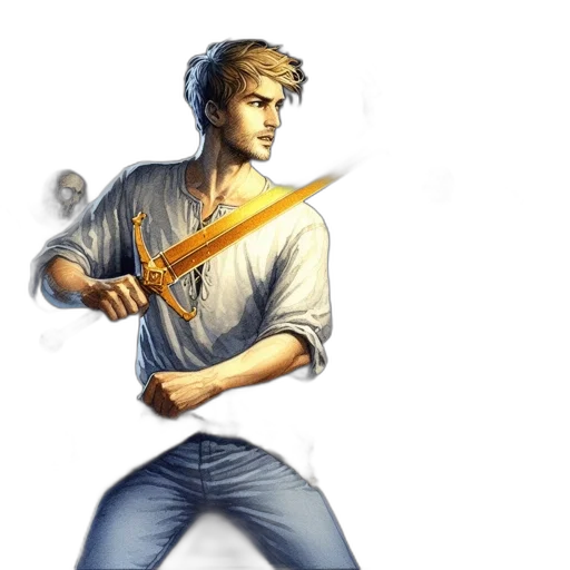 staff, sword, weapon, fantasy art transparent PNG cut-out