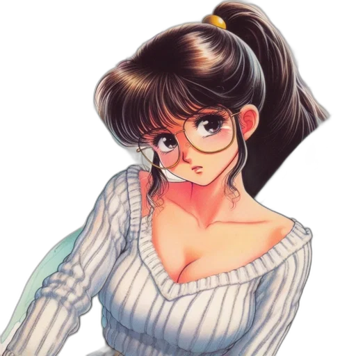 dress, face, staff, anime transparent PNG cut-out