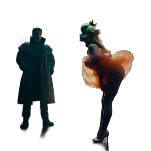 jacket, dress, creature, mask transparent PNG cut-out
