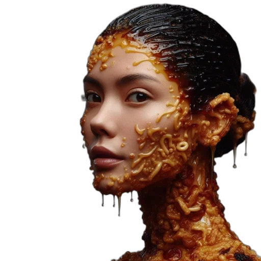 face, hair, mask, food transparent PNG cut-out