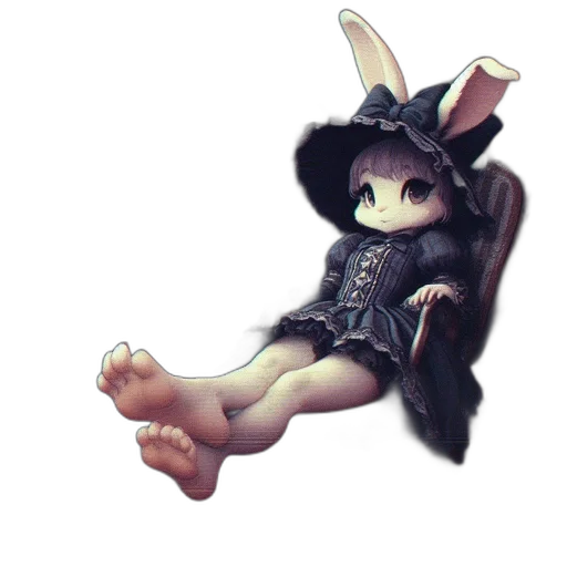 creature, staff, hat, animal transparent PNG cut-out