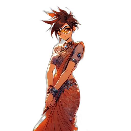 dress, staff, concept art, fantasy art transparent PNG cut-out