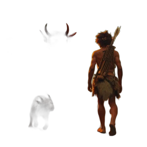 creature, animal, mask, staff transparent PNG cut-out