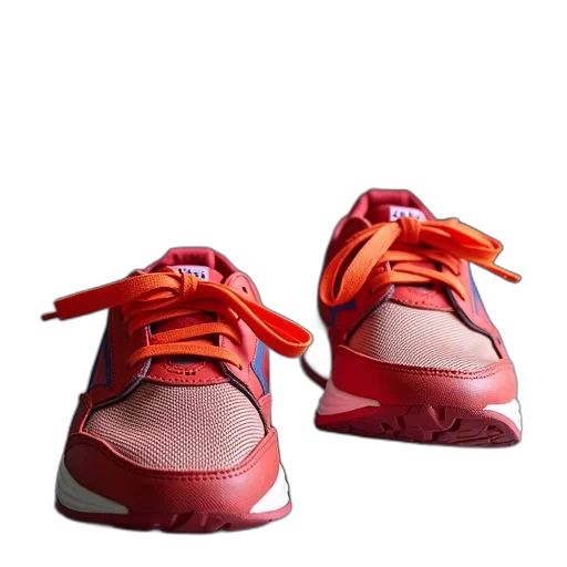 shoes, 3d render, photorealistic, red transparent PNG cut-out