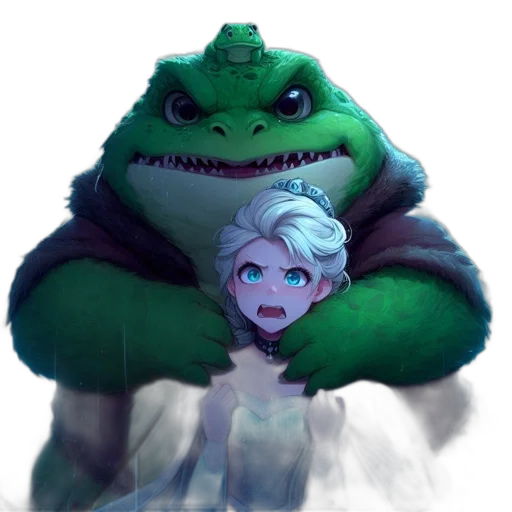 dragon, creature, animal, staff transparent PNG cut-out