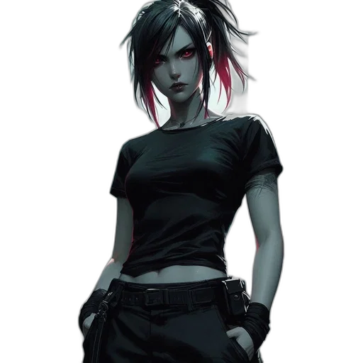 staff, concept art, comic book art, cyberpunk transparent PNG cut-out