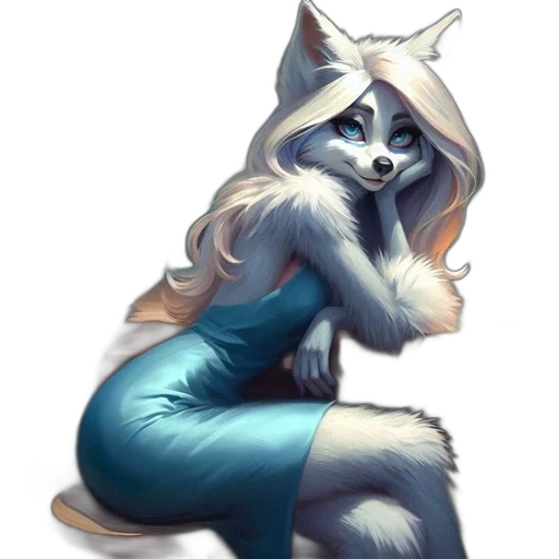 dress, staff, animal, creature transparent PNG cut-out