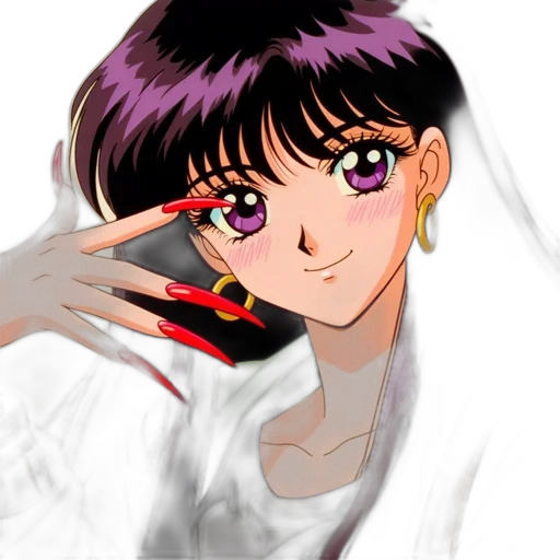 jewelry, weapon, face, vaporwave transparent PNG cut-out