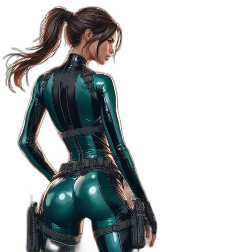 robot, jacket, cyberpunk, concept art transparent PNG cut-out
