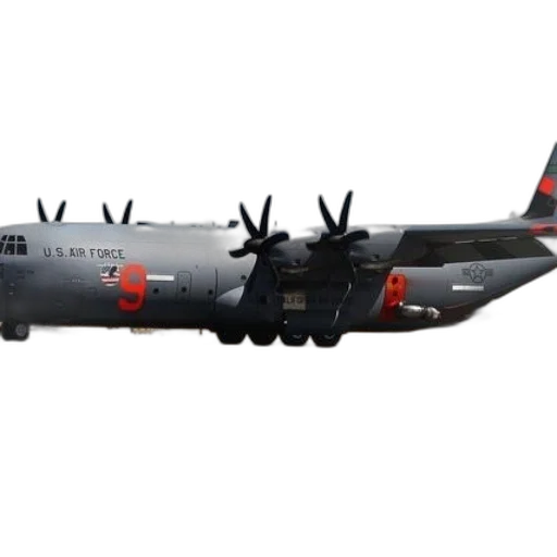 3d render, air, force, c-130 transparent PNG cut-out