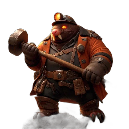 staff, weapon, robot, creature transparent PNG cut-out