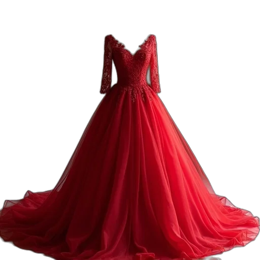 dress, crown, jewelry, 3d render transparent PNG cut-out