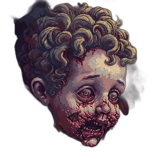 face, creature, mask, hair transparent PNG cut-out