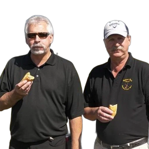 food, two, men, black transparent PNG cut-out