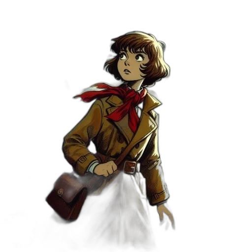 jacket, staff, weapon, concept art transparent PNG cut-out