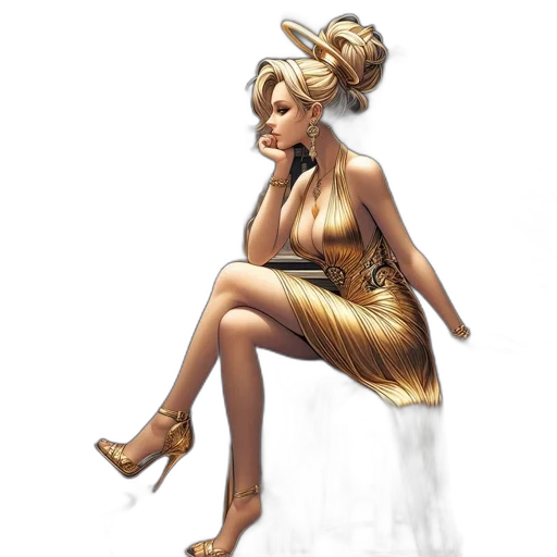 dress, staff, concept art, fantasy art transparent PNG cut-out