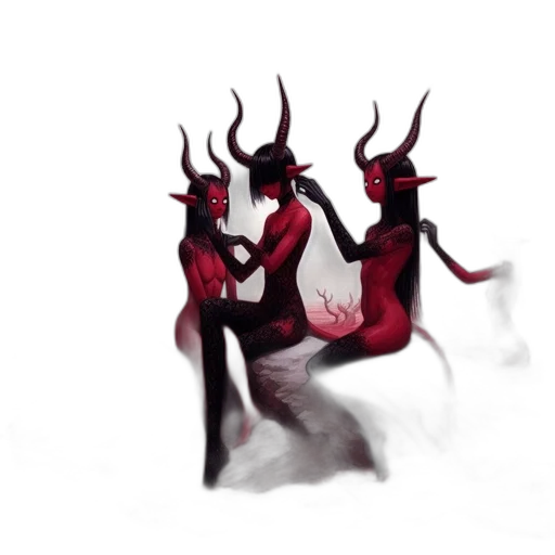 dragon, mask, creature, staff transparent PNG cut-out