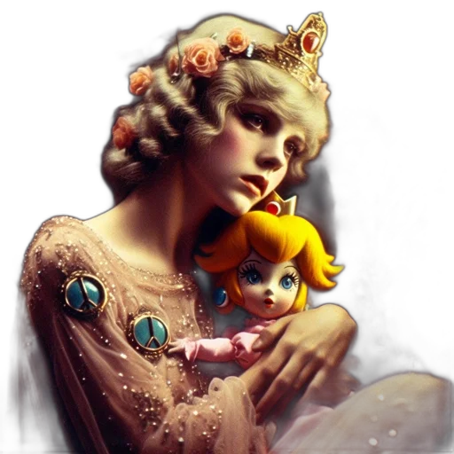 crown, dress, concept art, fantasy art transparent PNG cut-out