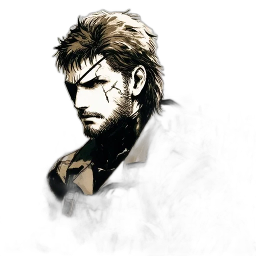 face, jacket, weapon, concept art transparent PNG cut-out