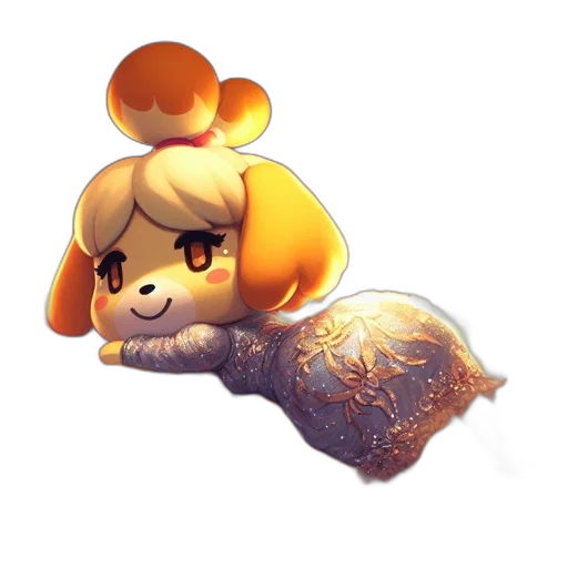 staff, hair, crown, creature transparent PNG cut-out