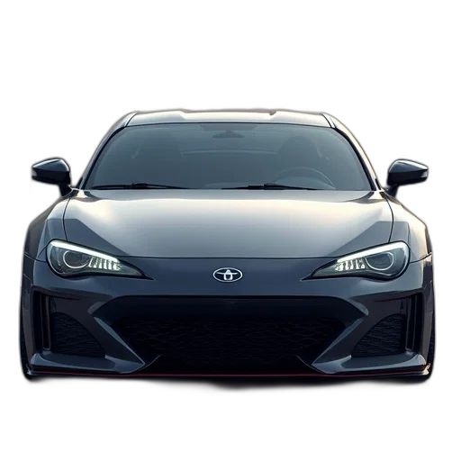 car, face, photorealistic, 3d render transparent PNG cut-out