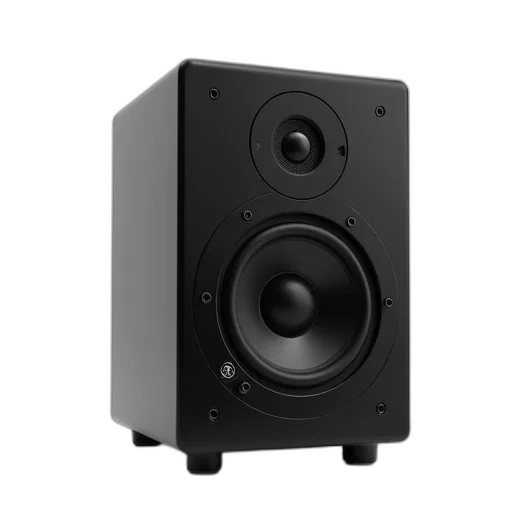 3d render, black, rectangular, speaker transparent PNG cut-out
