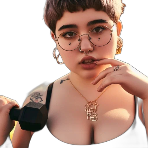 jewelry, dress, face, jacket transparent PNG cut-out