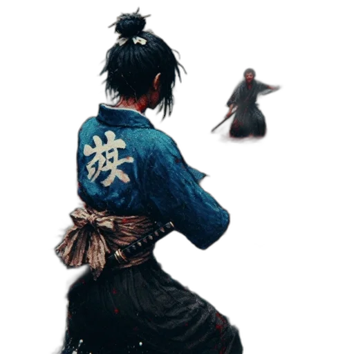 jacket, sword, dress, staff transparent PNG cut-out