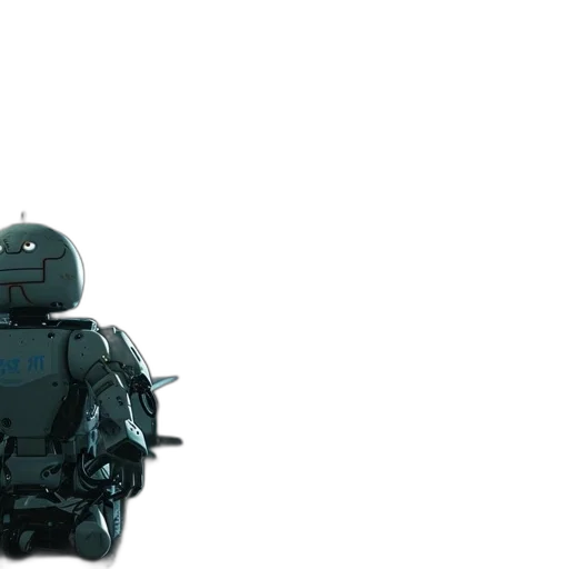 robot, weapon, 3d render, concept art transparent PNG cut-out