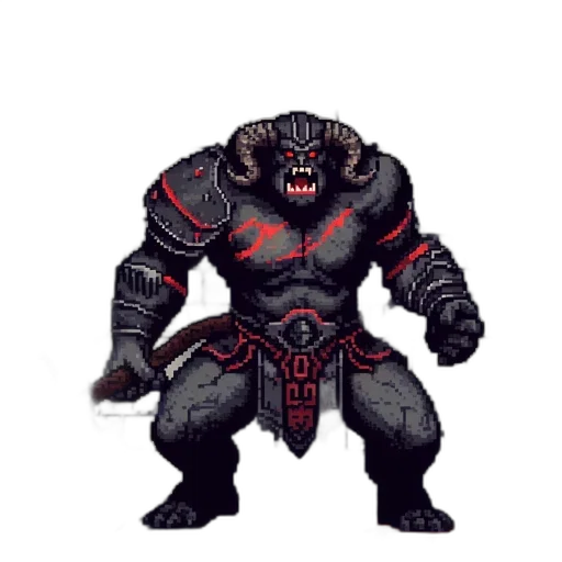 creature, pixel art, concept art, fantasy art transparent PNG cut-out
